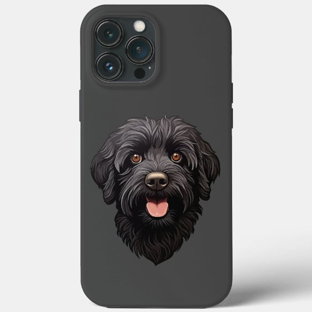 Labradoodle Black Dog Case-Mate iPhone Case (Back)
