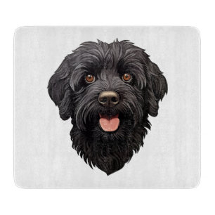 Labradoodle Black Dog Cutting Board