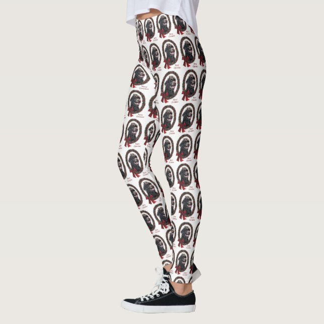 Labradoodle Christmas Leggings (Left)