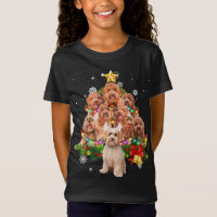 Labradoodle Christmas Tree Lights Funny Dog Xmas G