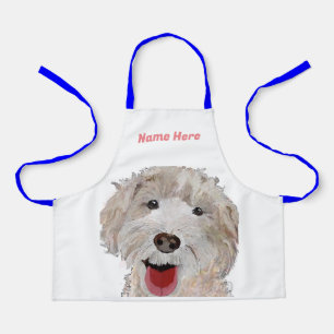 Labradoodle Cooking Chef (Name Here) Kids Apron