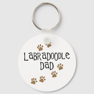 Labradoodle Dad Key Ring