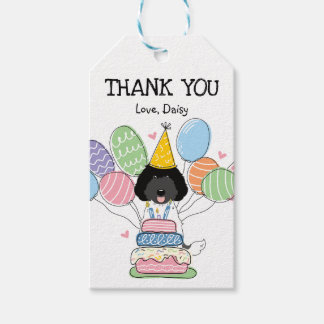Labradoodle Dog Birthday Party Favour Tags
