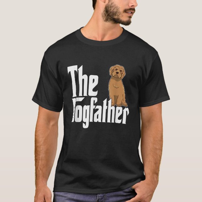 Labradoodle Dog Dad Dogfather Dogs Daddy Father T  T-Shirt (Front)