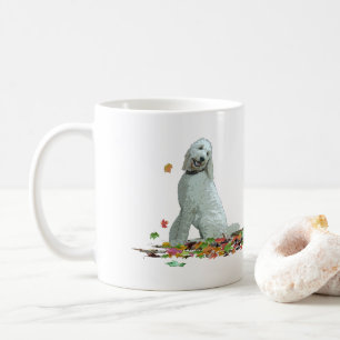 Labradoodle Dog In Leaves Coffee Mug