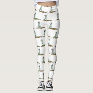 Labradoodle Dog In Leaves Women's Leggings
