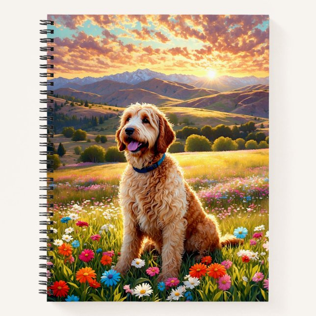 Labradoodle dog notebook (Front)