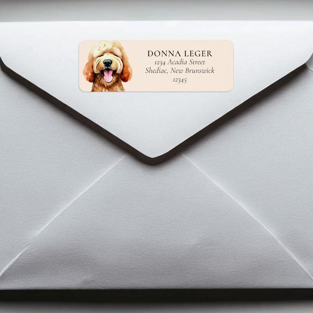 Labradoodle Dog Personalised Address (Creator Uploaded)