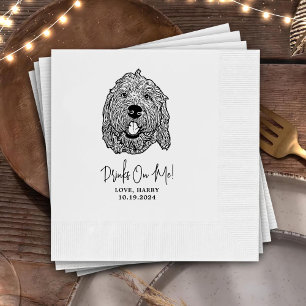 Labradoodle Dog Personalised I Do Too  Napkins