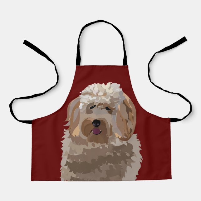 Labradoodle Dog Pet Kids Apron (Front)