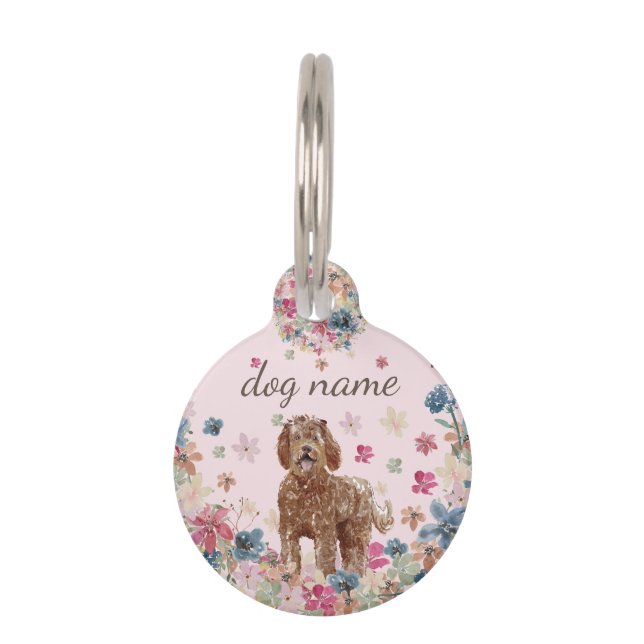 Labradoodle Dog Puppy Pet Tag (Front)
