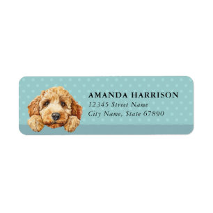 Labradoodle Dog Return Address Labels
