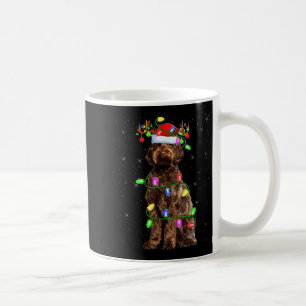 Labradoodle Dog Xmas Lighting Santa Labradoodle Ch Coffee Mug