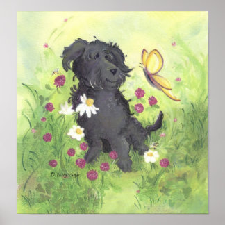 Labradoodle Doodle Dog / Artist Poster Print