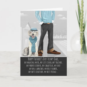 Labradoodle from the Dog Father's Day Card