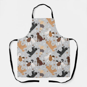 Labradoodle / Goldendoodle Bones and Paws Apron