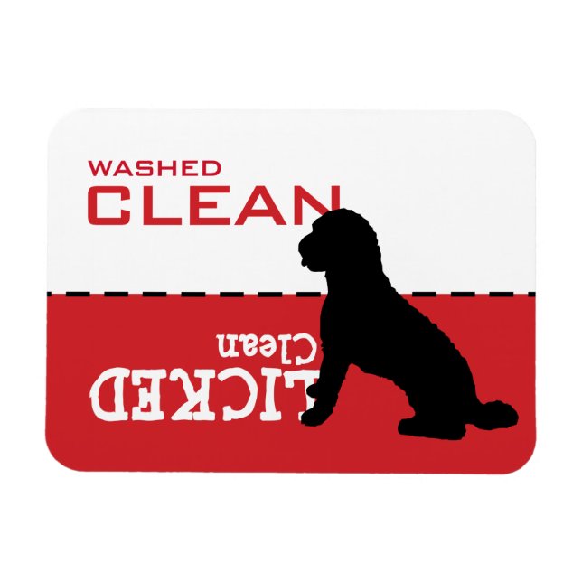 Labradoodle Goldendoodle  Dishwasher Magnet Sign (Horizontal)