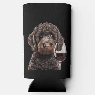 Labradoodle Goldendoodle wine seltzer beer coozie