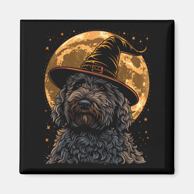 Labradoodle Halloween Dog Funny Cute Doodle Mum Magnet (Front)