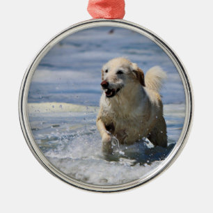 Labradoodle - Izzy Metal Tree Decoration