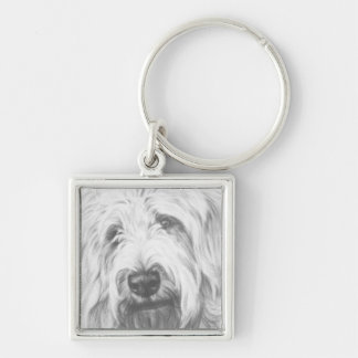 Labradoodle Key Ring