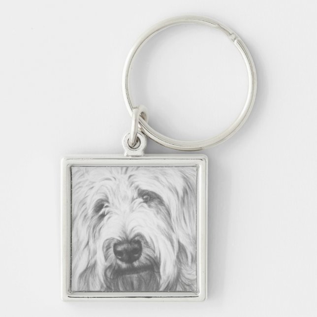 Labradoodle Key Ring (Front)