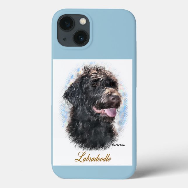 Labradoodle Lovers Art Gifts Case-Mate iPhone Case (Back)