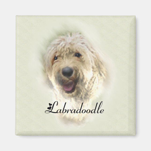 Labradoodle Lovers Gifts Magnet (Front)