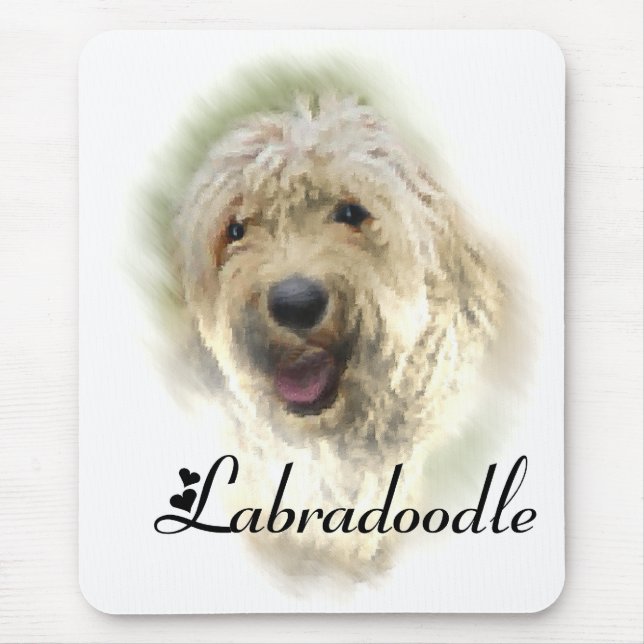 Labradoodle Lovers Gifts Mouse Pad (Front)