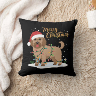Labradoodle Merry Christmas Funny Xmas Dog Lover Cushion