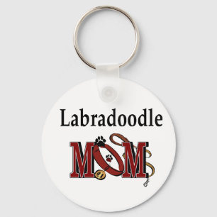 Labradoodle MOM Gifts Key Ring