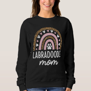 Labradoodle Mum Mama Rainbow Leopard Mothers Day L Sweatshirt
