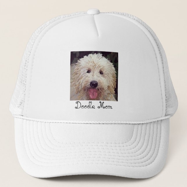 Labradoodle or Golden Doodle on Womans Cap (Front)