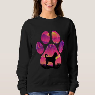 Labradoodle Paw Mom Dad Dog  Women Men Sweatshirt