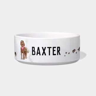Labradoodle Personalized Dog Bowl