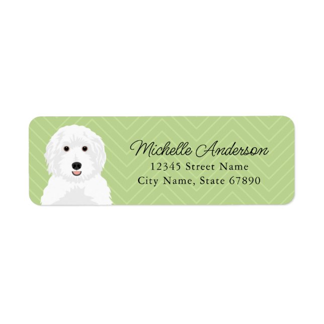 Labradoodle Return Address Labels (Front)