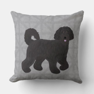Labradoodle Throw Pillow