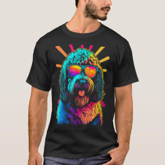 Labradoodle Unique Artwork Colourful Art T-Shirt