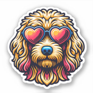 Labradoodle Vinyl Dog Sticker