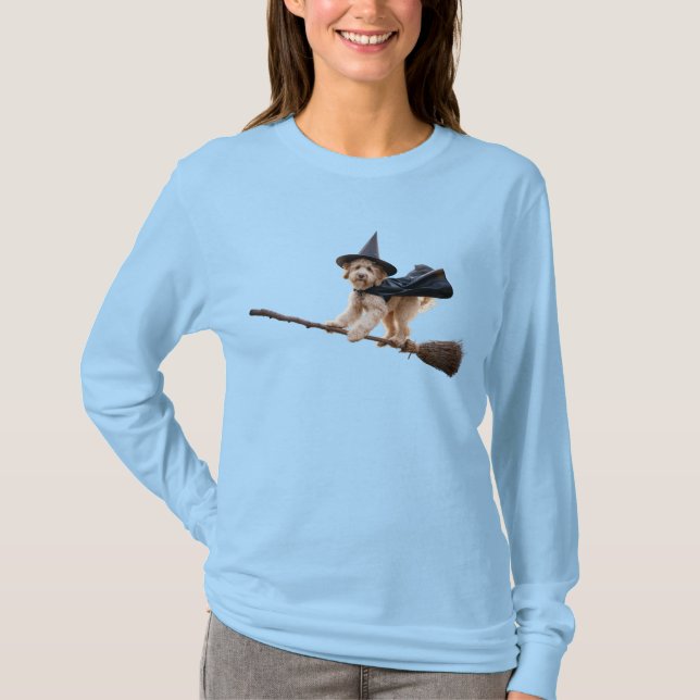 Labradoodle Witch T-Shirt (Front)