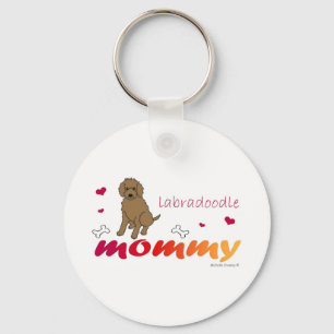 LabradoodleChoco Key Ring