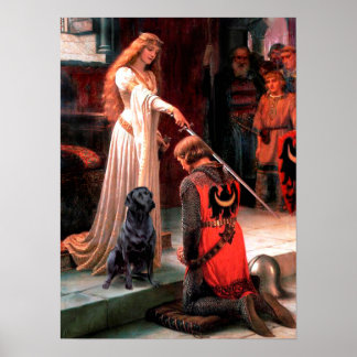 Labrador 4 (black) - The Accolade Poster