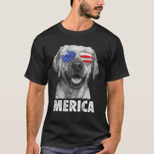 Labrador 4th of July Merica Sunglasses Men USA Ame T-Shirt
