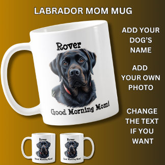 Labrador, Add Dog's Name, Change Photo Coffee Mug