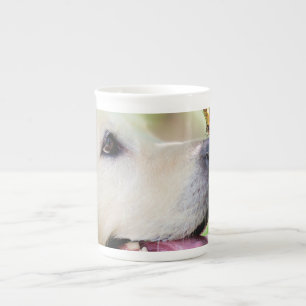 Labrador And Butterfly Throw Pillow Bone China Mug
