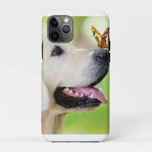 Labrador And Butterfly Throw Pillow Case-Mate iPhone Case