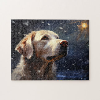 Labrador at night jigsaw puzzle