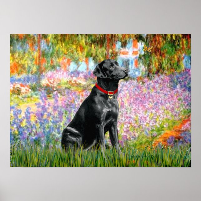 Labrador (Black) - Garden Poster (Front)