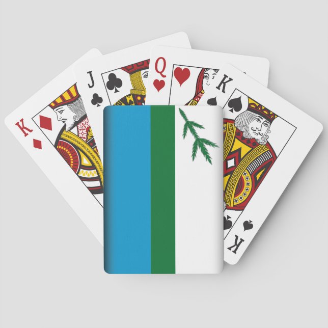 Labrador (Canada) Flag Playing Cards (Back)