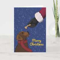 Labrador Chocolate Retriever Dog Christmas